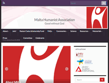 Tablet Screenshot of maltahumanist.org